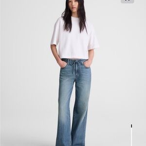 Madewell Ultimate Wide Leg Jean in Airy Denim